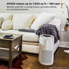 img 1 attached to Instant HEPA Quiet Air Purifier, From The Makers Of Instant Pot With Plasma Ion Technology For Rooms Up To 1,940Ft2, Removes 99% Of Dust, Smoke, Odors, Pollen & Pet Hair, For Bedrooms, Offices, Pearl