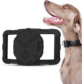 img 4 attached to 🐶 FOSSA Airtag Dog Collar Holder: Large & Waterproof Airtag Holder for Dogs & Cats