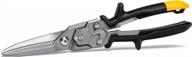 toughbuilt tb-h4-60-sl straight long cut aviation snips with one-handed lock operation for precision cutting logo