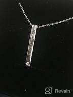 img 1 attached to Milacolato Sterling Silver Sister Necklaces: Engraved 'She Believed She Could So She Did' Inspiration Jewelry Set for Sisters and Friends review by Jackie Rodriguez