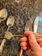 картинка 1 прикреплена к отзыву Набор столовых приборов Deedro из 20 предметов из нержавеющей стали для 4 — столовые приборы с зеркальной полировкой, прочная кухонная посуда с обеденным ножом, вилкой и ложкой — можно мыть в посудомоечной машине от Scott Koeck