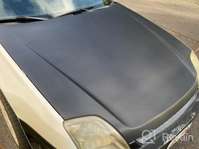 img 1 attached to DIYAH 3D Black Carbon Fiber Film Twill Weave Vinyl Sheet Roll Wrap DIY Decals - 120" X 60" / 10FT X 5FT review by Mike Meyers