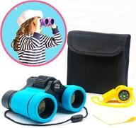 top-rated kid binoculars: perfect gifts for boys and girls ages 3-12 | high-resolution optics, shockproof design | mini compact binocular toys | foldable small telescope for bird watching, camping & outdoor play logo