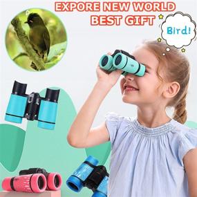 img 3 attached to Top-Rated Kid Binoculars: Perfect Gifts for Boys and Girls Ages 3-12 | High-Resolution Optics, Shockproof Design | Mini Compact Binocular Toys | Foldable Small Telescope for Bird Watching, Camping & Outdoor Play