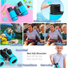 img 1 attached to Top-Rated Kid Binoculars: Perfect Gifts for Boys and Girls Ages 3-12 | High-Resolution Optics, Shockproof Design | Mini Compact Binocular Toys | Foldable Small Telescope for Bird Watching, Camping & Outdoor Play