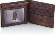 exclusive stealth mode brown leather blocking men's accessories: top wallets, card cases & money organizers logo