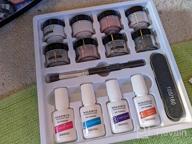 img 1 attached to Dip Powder Nail Kit: 8 Versatile Colors With All Essentials For Easy DIY French Nail Art At Home - No UV Lamp Needed! review by Jay Elmo