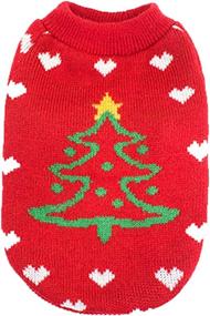 img 2 attached to 🐶 Warm and Festive Knitwear Tree Dog Sweaters by GOGO HUANG - Cozy Classic for Your Pet's Winter Time