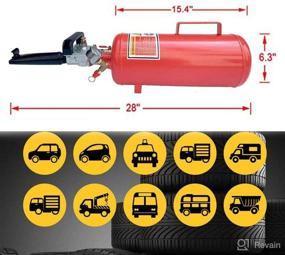 img 3 attached to 🔴 Lfhelper Air Bead Seater Handheld Tire Seating Blaster Inflator - Powerful 2.1 Gallon, 116 PSI, 6.3in Dia Tank for Car, Truck, Tractor, RV, ATV - Red