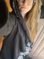 картинка 1 прикреплена к отзыву TWGONE Women'S Plus Size Hooded Cardigan Jacket With Long Sleeves And Punk Moon Print - Black Cloak Style от Quintin Boner