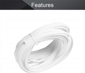 img 2 attached to 10M/32.8Ft White PET Expandable Braid Cable Sleeving Flexible Wire Mesh Sleeve