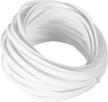 10m/32.8ft white pet expandable braid cable sleeving flexible wire mesh sleeve logo