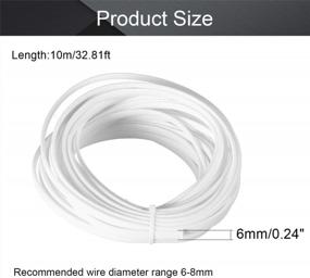 img 3 attached to 10M/32.8Ft White PET Expandable Braid Cable Sleeving Flexible Wire Mesh Sleeve