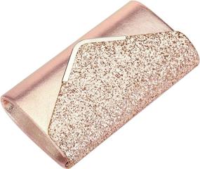 img 1 attached to ZIUMUDY Sparkle Envelope Clutches Shoulder Women's Handbags & Wallets - Clutches & Evening Bags