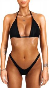img 4 attached to Sofsy Women'S Bikini Swimsuit Two Piece Tie Top Or High Cut Bottoms (Top & Bottoms Sold Separately!)