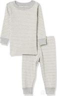 🌙 adorable moon and back by hanna andersson kids' 2 piece long sleeve pajama set - comfortable and stylish sleepwear! logo