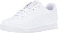 👟 puma little white girls' school uniform sneakers: classic and stylish footwear at shoes logo