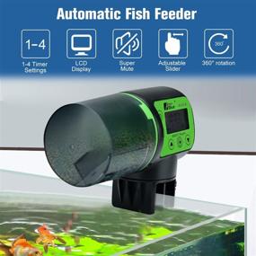 img 2 attached to 🐠 Convenient & Reliable: Automatic Fish Feeder with Timer Setting, 200ml Capacity & Moisture-Proof Design – Perfect for Aquarium Tanks, Turtles, Goldfish during Vacation & Travel!