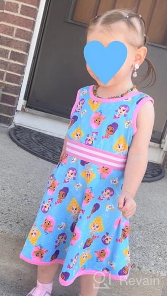 img 1 attached to 👗 Bubble Guppies Toddler Girls Fit and Flare Dress: Cute & Comfortable Style for Your Little One review by Krystal Simmons