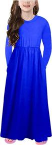 img 4 attached to Miss Bei Dresses Sleeves 6 7Years Girls' Clothing ~ Dresses