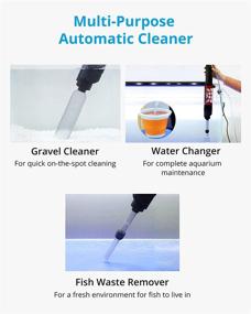 img 3 attached to 🐟 NICREW Electric Aquarium Vacuum Cleaner: Advanced 2-in-1 Gravel Cleaner for Medium and Large Tanks