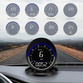 img 1 attached to Улучшите свои впечатления от вождения с цифровым GPS-спидометром ACECAR HUD для всех автомобилей (G6)