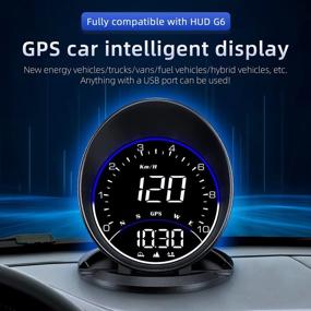 img 3 attached to Улучшите свои впечатления от вождения с цифровым GPS-спидометром ACECAR HUD для всех автомобилей (G6)