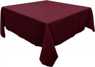 tablelinensforless overstock квадратные скатерти премиум-класса (квадрат 84 дюйма, бордовый) логотип