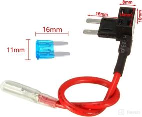 img 1 attached to 🔌 ESUPPORT 12V 24V ATM APM Add A Circuit Fuse Tap Piggy Back Mini Fuse Style Blade Holder Plug Pack of 5: Expand Your Vehicle's Electrical Capacity with this Convenient Fuse Tap Set