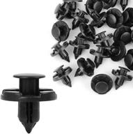 🔧 ultimate pack of 30 pcs 8mm hole retainer clips: premium plastic drive rivets for nissan bumpers - uxcell логотип