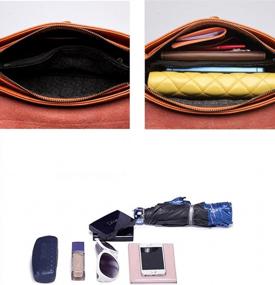 img 1 attached to Covelin Envelope Crossbody Bag: Stylish And Elegant Genuine Leather Handbag For Women