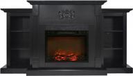 72-inch black coffee hanover classic electric fireplace - boost your living space with elegant style logo