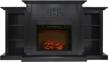 72-inch black coffee hanover classic electric fireplace - boost your living space with elegant style logo