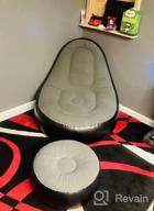 img 1 attached to Ultimate Comfort On-The-Go: Inflatable Lounge Chair With Ottoman For Indoor And Outdoor Use review by Udders Sharma