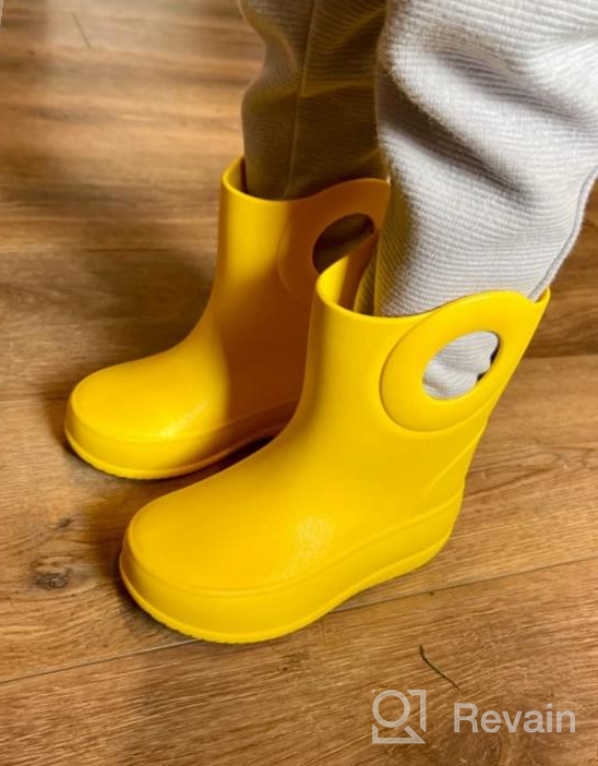 img 1 attached to USA-Made Okabashi Kids Kendall Rain Boot with Waterproof Design, Machine Washable Feature, Latex-Free, Easy-On Handles - Sustainable & SEO-Friendly review by Jessie Duhon