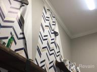 img 1 attached to Gray Chevron Stripe Peel And Stick Wallpaper By RoomMates - 20.5" X 16.5 Feet review by Ray Adair