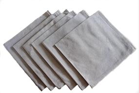 img 4 attached to Chambray Cloth Napkins - Set Of 6 (Natural, 20 X 20) | Yourtablecloth