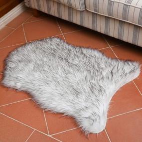 img 4 attached to Experience Comfort And Luxury With ITSOFT Premium Soft Faux Fur Area Rug - Perfect For Bedroom, Living Room And More!