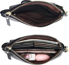 img 3 attached to YALUXE Wristlet Crossbody Cellphone Smartphone Women's Handbags & Wallets : Wristlets