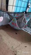 img 1 attached to Small Animal Hanging Hammock Bed For Ferret Hamster Parrot Rat Guinea-Pig Mice Chinchilla Flying Squirrel - Pink Strawberry review by Quvarious Morrow