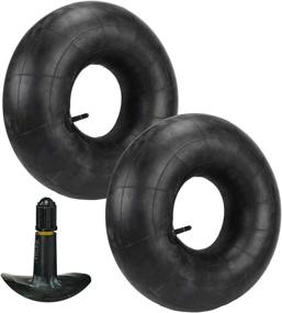 img 2 attached to 🔧 Pair of 20x10-8 Lawn Tractor Tire Inner Tubes for Golf Cart, Lawn Mower Tires - 20x8x8 & 20x10x8 Tube Combo