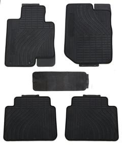 img 4 attached to All-Weather Black Rubber Floor Mats for 2010-2015 Kia Optima - TMB