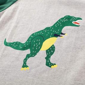 img 1 attached to 🦕 Dinosaurs and Other Extinct Animals T-Shirt for Toddler Baby Boys and Girls - Printed Tee Tops with Short Sleeves - Trendy Clothes