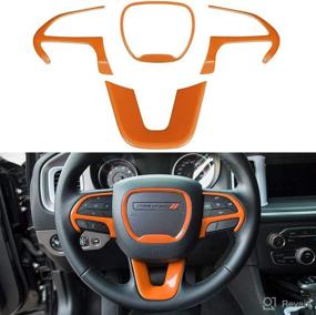 img 4 attached to Steering Accessories Decoration Challenger 2014 2020 Interior Accessories