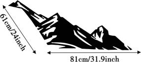 img 3 attached to TOMALL 31.8'' Mountains Stickers Decal: Stylish Car Side Decoration for SUV Truck Off-Road Vehicles - Universal Long Size Vinyl Decals in Black