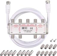 neoteck 8-way coax cable splitter moca 5-2500mhz, coaxial splitter logo