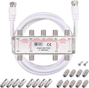 img 4 attached to Neoteck 8-Way Coax Cable Splitter MoCA 5-2500MHz, Coaxial Splitter