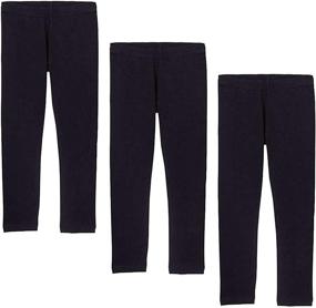 img 4 attached to 💃 Stylish and Durable Girls' Solid Leggings Pants at Leggings: Classic Girls' Clothing