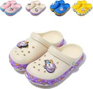 🦄 boys' unicorn slippers sandals - ideal for both indoor and outdoor wear логотип