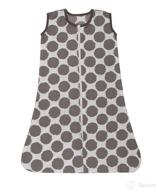 🛌 bacati muslin ikat dots sleeping bag: small grey wearable blanket for comfortable slumber logo
